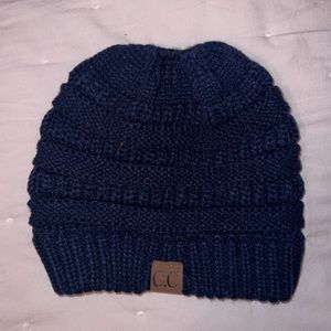 CC Beanie with Ponytail Hole